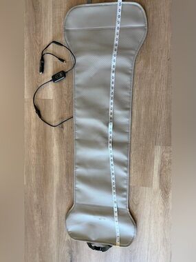 Heated Massage Back Pad - Light Gray